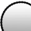 Perz Wall Mirror | 36’’ | Round Shape with Black Beaded Wood Frame BM334813