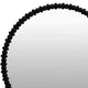 Perz Wall Mirror | 36’’ | Round Shape with Black Beaded Wood Frame BM334813