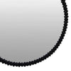 Perz Wall Mirror | 36’’ | Round Shape with Black Beaded Wood Frame BM334813