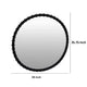 Perz Wall Mirror | 36’’ | Round Shape with Black Beaded Wood Frame BM334813