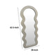 Izy Floor Mirror | 63’’ | Light Beige Wavy Abstract Frame | Wood BM334814