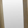 Cisy Floor Mirror | 75’’ | Light Oak Brown Wood Rectangular Frame BM334815