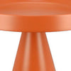 Plant Stand Table | 19’’ Round Top Cone Pedestal Base | Orange Metal BM334817