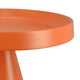 Plant Stand Table | 19’’ Round Top Cone Pedestal Base | Orange Metal BM334817