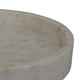 Accent Decorative Bowl | Tray Edge Antique Style White Marble | 13’’ BM334819