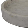 Accent Decorative Bowl | Tray Edge Antique Style White Marble | 13’’ BM334819