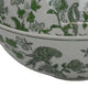 Accent Decorative Bowl | Chinoiserie Art Inspired White Gray Finish BM334820