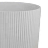 Modern Bowl Planter Set of 2 | Ribbed Edge | Serene White Terracotta BM334821