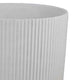 Modern Bowl Planter Set of 2 | Ribbed Edge | Serene White Terracotta BM334821
