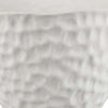 Decorative Bowl Shaped Planter | Modern Hammered White Ceramic 12’’ BM334832