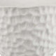 Decorative Bowl Shaped Planter | Modern Hammered White Ceramic 12’’ BM334832