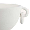 Decorative Bowl Planter | 2 Round Handles | Modern White Ceramic 14’’ BM334835
