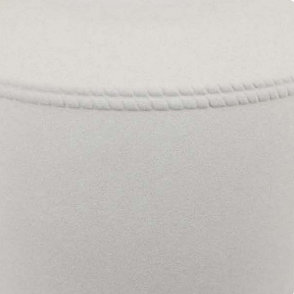 Modern Decorative Flower Vase | Textured White Ceramic 16’’ BM334836