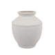 Modern Decorative Flower Vase | Textured White Ceramic 16"