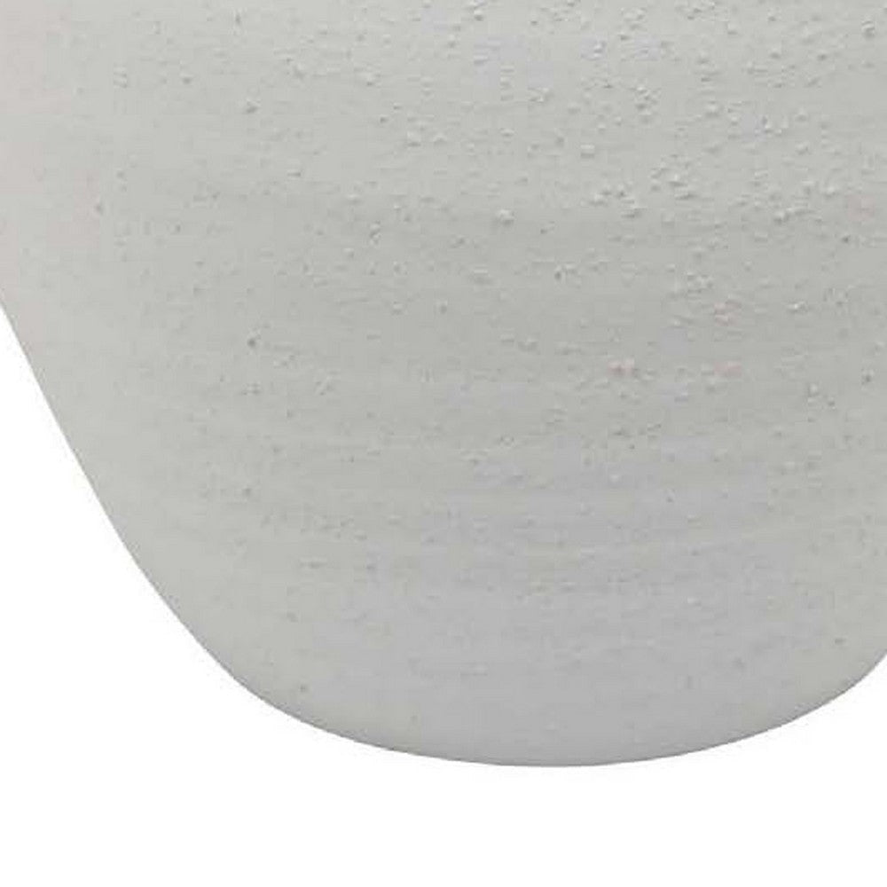 Dero Decorative Flower Vase | White Ceramic | Antique Urn Style | 14’’ BM334838