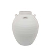 Dero Decorative Flower Vase | White Ceramic | Antique Urn Style | 14"