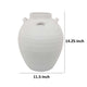 Dero Decorative Flower Vase | White Ceramic | Antique Urn Style | 14’’ BM334838