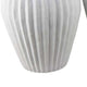 Accent Bowl Planter Set of 2 | Ribbed Edges White Terracotta 14’’ 11’’ BM334842