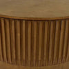 Modern Storage Coffee Table | 31’’ Round Lift Top | Dark Brown Wood BM334843