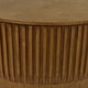 Modern Storage Coffee Table | 31’’ Round Lift Top | Dark Brown Wood BM334843