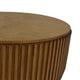 Modern Storage Coffee Table | 31’’ Round Lift Top | Dark Brown Wood BM334843