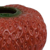 Kema Decorative Flower Vase | Strawberry Accent | 13’’ Red Ceramic BM334853