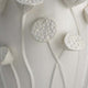 Ro Decorative Vase | Textured Lotus Accents | White Ceramic 16’’