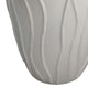 Ro Decorative Vase | Textured Lotus Accents | White Ceramic 16’’