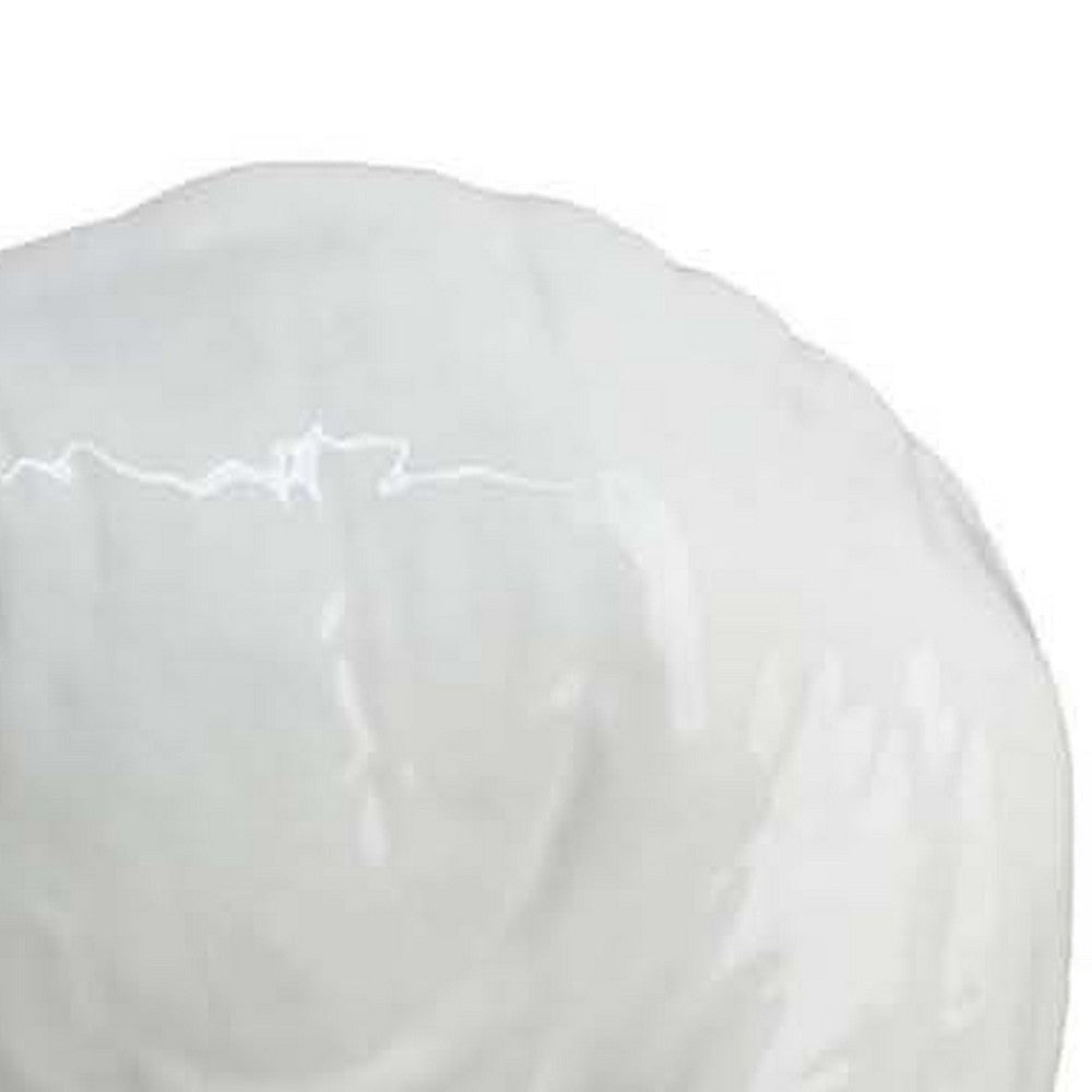 Accent Table Decoration | Elephant Design | 18’’ White Ceramic Body BM334867