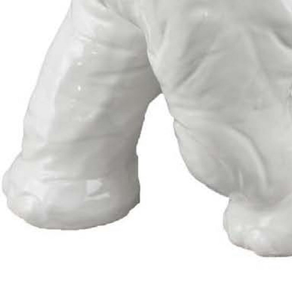 Accent Table Decoration | Elephant Design | 18’’ White Ceramic Body BM334867