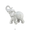 Accent Table Decoration | Elephant Design | 18" White Ceramic Body
