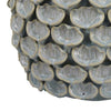 Decorative Textured Planter | Seashell Style 12’’ Gray Ceramic Body BM334868