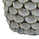 Decorative Textured Planter | Seashell Style 12’’ Gray Ceramic Body BM334868