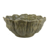 Bobo Decorative Bowl | Floral Design | 17" Olive Green Ceramic