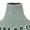 Kolo Decorative Vase | Perforated Design | 25’’ Green Ceramic Body BM334874