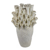Cior Decorative Vase | Coral Shape Design | 18" White Ceramic Body