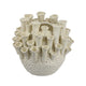 Cior Decorative Vase | Coral Shape Design | 11" White Ceramic Body