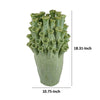 Cior Decorative Vase | Coral Shape Design | 18’’ Green Ceramic Body BM334884