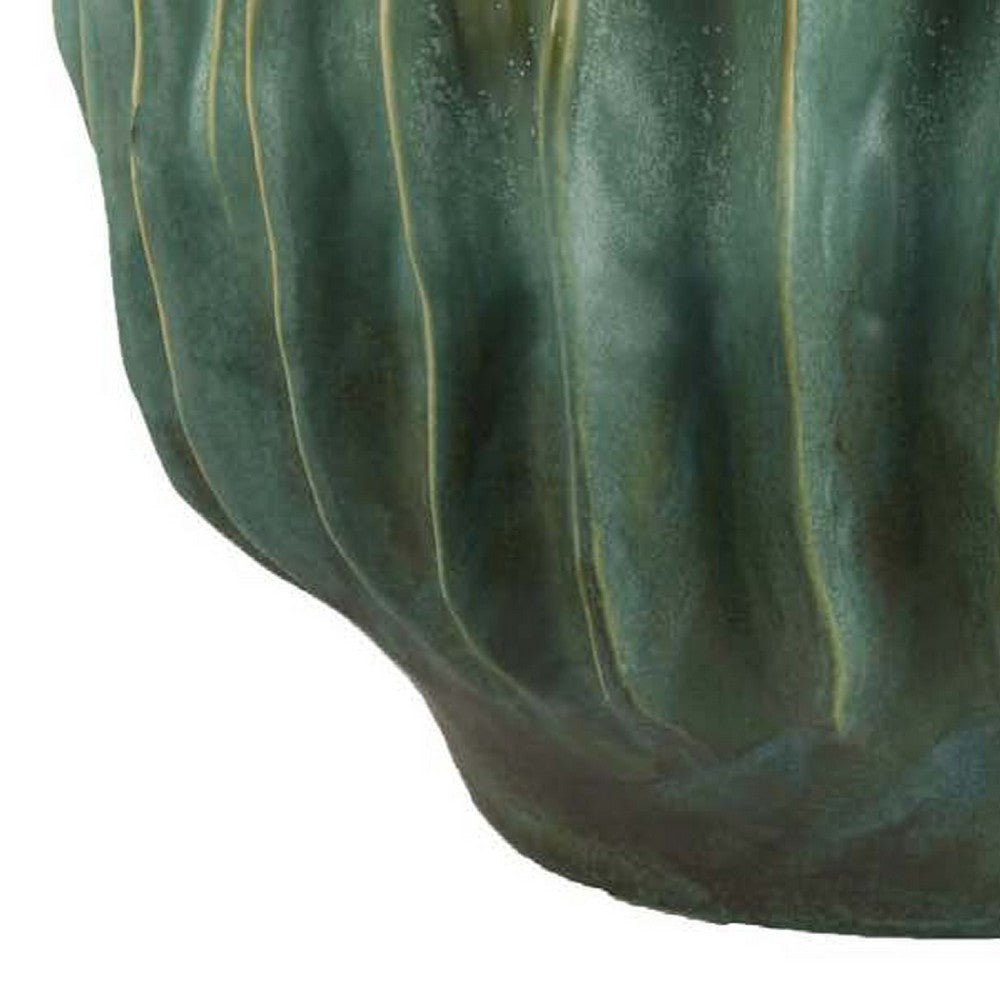 Esam Decorative Planter | Textured Ceramic Body | 19’’ Dark Blue BM334888