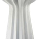 Samo Decorative Vase | Textured Body w Bulb Top | 37’’ White Resin BM334892