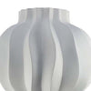 Samo Decorative Vase | Textured Body w Bulb Top | 37’’ White Resin BM334892