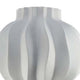 Samo Decorative Vase | Textured Body w Bulb Top | 37’’ White Resin BM334892