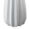 Samo Decorative Vase | Textured Body w Bulb Top | 37’’ White Resin BM334892