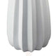 Samo Decorative Vase | Textured Body w Bulb Top | 37’’ White Resin BM334892