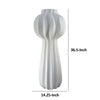 Samo Decorative Vase | Textured Body w Bulb Top | 37’’ White Resin BM334892