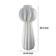 Samo Decorative Vase | Textured Body w Bulb Top | 37’’ White Resin BM334892