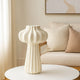 Samo Decorative Vase | Textured Body | Bulb Accent | 18’’ White Resin BM334893