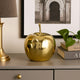 Masu Tabletop Accent Decor | 16" Apple Design | Gold Resin Body