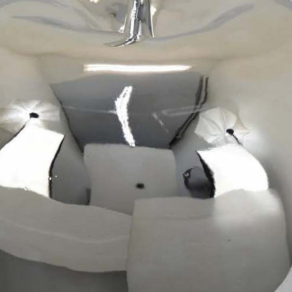 Masu Tabletop Accent Decor | 16’’ Apple Design | Silver Resin Body