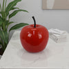 Masu Tabletop Accent Decor | 16" Apple Design Glossy Red Resin Body